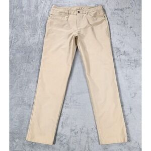 Lululemon Pants Mens 34 Khaki Beige ABC Classic Slim Fit 5 Pocket Pants